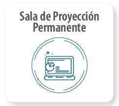 ícono sala de proyeccion